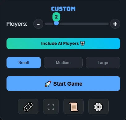 Tic Tac Toe Evolved setup menu showing options for 3x3 and 5x5 grids, No-Tie levels (L1-L4), and Single vs Two Player modes.