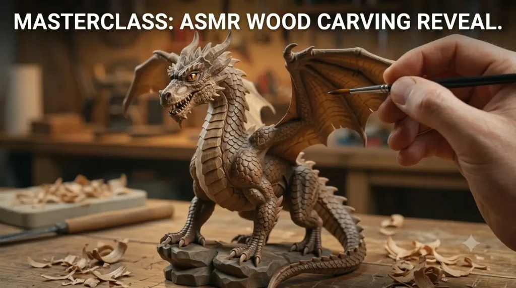 How to Create Hyper-Realistic ASMR Wood Carving Videos with AI – 1